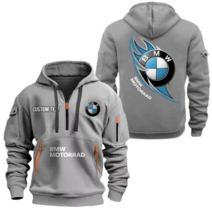 BMW M Motorsport Racing Half Zip Hoodie, Sports Hooded Multi-Pockets, Custom Name TN250325Y25QZ2HCT9BMM