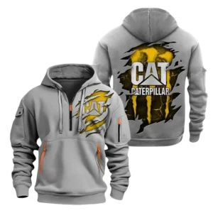 Caterpillar Half Zip Hoodie, Sports Hooded Multi-Pockets TN0030325Y25QZ2HCT1CAT
