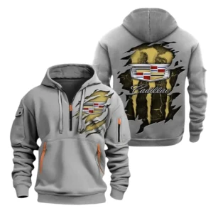 Cadillac Half Zip Hoodie, Sports Hooded Multi-Pockets TN0030325Y25QZ2HCT21CAD