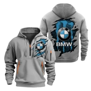 BMW Half Zip Hoodie, Sports Hooded Multi-Pockets TN0030325Y25QZ2HCT3BMW
