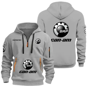 Can Am Emblem Half Zip Hoodie, Sports Hooded Multi-Pockets, Custom Name HIDI030325Y25QZ2HCAE