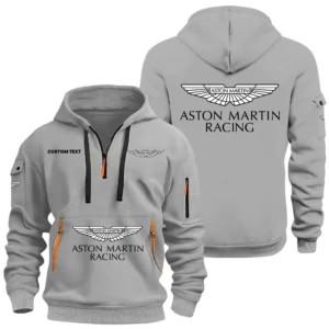 Aston Martin Racing Half Zip Hoodie, Sports Hooded Multi-Pockets, Custom Name HIDI060325Y25QZ2HAMR