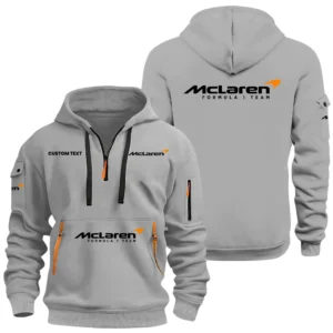 McLaren Racing Limited Half Zip Hoodie, Sports Hooded Multi-Pockets, Custom Name HIDI060325Y25QZ2HMRL