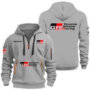 Toyota Gazoo Racing Half Zip Hoodie, Sports Hooded Multi-Pockets, Custom Name HIDI060325Y25QZ2HTGR