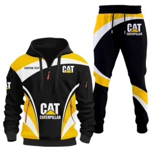Caterpillar Half Zip Hoodie x Long Pants Set All-over Print, Custom Name HIDI130325Y26QZ3HCAT