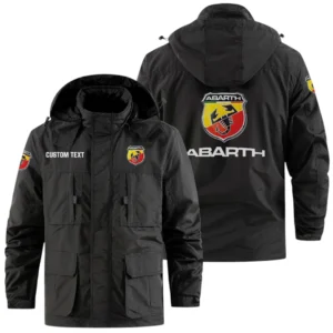 Abarth Exclusive Logo Windbreaker Jacket Hooded Detachable, Outdoor Jacket Multi Pocket, Custom Name HIDI170325Y26WMPABA