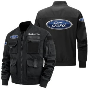 Ford Exclusive Logo Jacket x Baseball Collar Style Multiple Pockets Men’s Hiking Outdoor Jacket Custom Name HIHI150325Y40JCXFOR