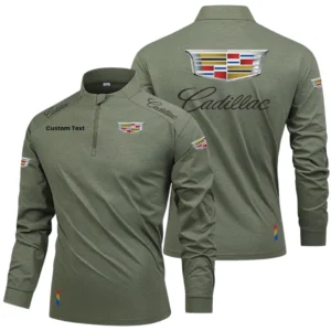 Cadillac Limited 2025 Long Sleeve Shirt, Stand Collar Quarter Zip-up Custom Name HIDI260325Y49LMT05CAD