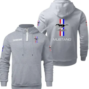Ford Mustang Quarter Zip Hoodie, Sports Hoodie Custom Name TN280325Y50HZ44CT1MUS