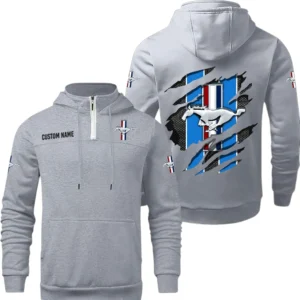 Ford Mustang Quarter Zip Hoodie, Sports Hoodie Custom Name TN280325Y50HZ44CT2MUS