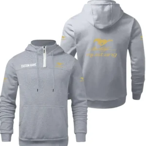Mustang Racing Quarter Zip Hoodie, Sports Hoodie Custom Name TN290325Y50HZ44CT2MUS