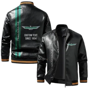 Vintage Ford Thunderbird Exclusive Logo Jacket, Classic Ribbed Collar and Striped Cuffs, Custom Name TN01042025Y12LJ93CT2FOR