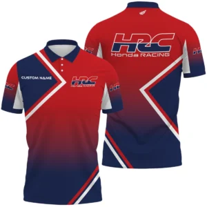 HRC Honda Racing Polo Shirt All Over Print Gift For Sports Fans, Custom Name HIHI020425Y3PLHRC
