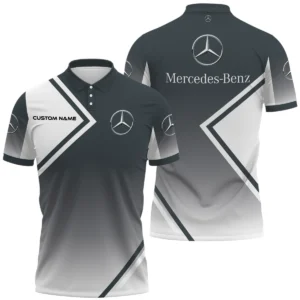 Mercedes-Benz Polo Shirt All Over Print Gift For Sports Fans, Custom Name HIHI090425Y3PLMEB