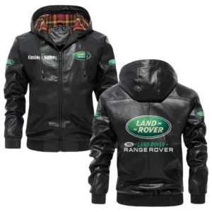 Range Rover Exclusive Logo Hooded Jacket PU Leather x Durable Windproof Warm Soft Checkered Lining, Custom Name HG030425Y47JHLCT1LAR