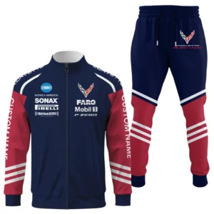 Corvette Racing Long Sleeve Shirt Full Zip x Long Pants Set All Over Print, Sports Style Custom Name HIDI030425Y53S16JKCOV