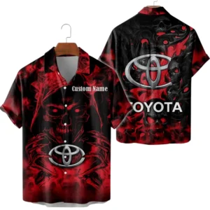 Toyota Limited 2025 Button Up Hawaiian Shirt All-over Print Trending This Summer, Custom Name HG050425Y7HWCT3TOY