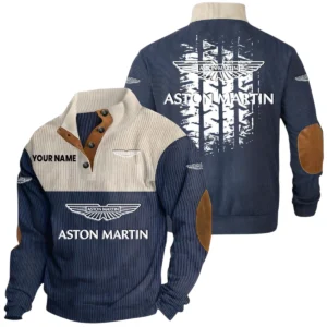Arctic Cat Exclusive Logo Print Corduroy Sweatshirt Stand Collar Custom Name HIHI300625Y32RCSARC