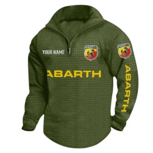 Abarth Quarter Zip Sweatshirt, Stand Collar Custom Name TN120625Y58HCS2DCT1ABA