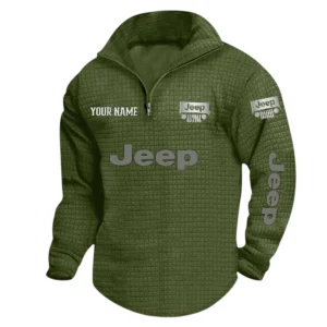 Jeep Quarter Zip Sweatshirt, Stand Collar Custom Name TN120625Y58HCS2DCT1JEE