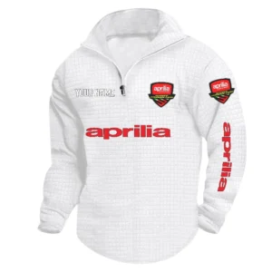 Aprilia Quarter Zip Sweatshirt, Stand Collar Custom Name TN090625Y58HCS2DCT1APR