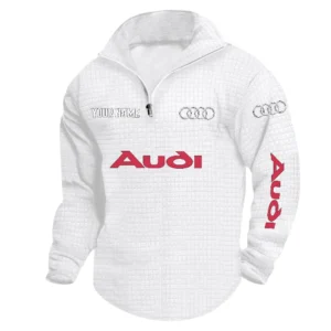 Audi Quarter Zip Sweatshirt, Stand Collar Custom Name TN090625Y58HCS2DCT1AUD