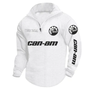 Can Am BRP Quarter Zip Sweatshirt, Stand Collar Custom Name TN090625Y58HCS2DCT1CAE