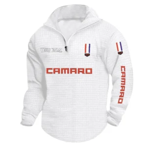 Chevrolet Camaro Quarter Zip Sweatshirt, Stand Collar Custom Name TN090625Y58HCS2DCT1CHC