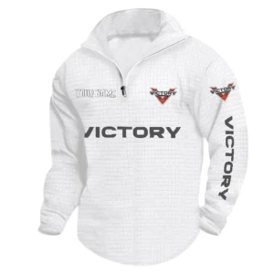Victory Motorcycles Quarter Zip Sweatshirt, Stand Collar Custom Name TN090625Y58HCS2DCT1VIM