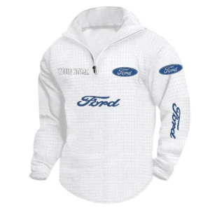 Ford Quarter Zip Sweatshirt, Stand Collar Custom Name TN090625Y58HCS2DCT2FOR