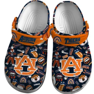 Auburn Tigers Crocs Clogs All Over Print Custom Name TN200625Y60CROCSCT1NCAUB