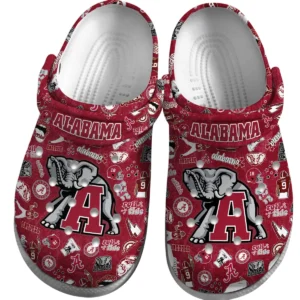 Alabama Crimson Tide Crocs Clogs All Over Print Custom Name TN200625Y60CROCSCT1NCACT