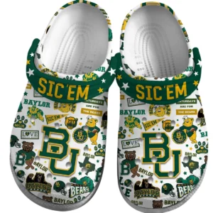 Baylor Bears Crocs Clogs All Over Print Custom Name TN200625Y60CROCSCT1NCBAY