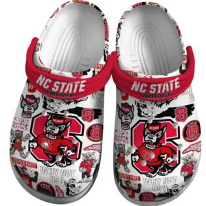 NC State Wolfpack Crocs Clogs All Over Print Custom Name TN200625Y60CROCSCT1NCNCSU