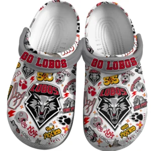 New Mexico Lobos Crocs Clogs All Over Print Custom Name TN200625Y60CROCSCT1NCUNM