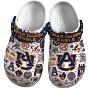 Auburn Tigers Crocs Clogs All Over Print Custom Name TN230625Y60CROCSCT1NCAUB