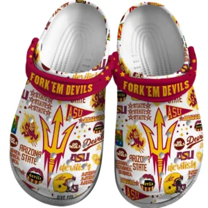 Arizona State Sun Devils Crocs Clogs All Over Print Custom Name TN200625Y60CROCSCT1NCASD