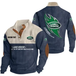 Land Rover Exclusive Logo Print Corduroy Sweatshirt Stand Collar Custom Name TN030725Y32RCSCT1LAR