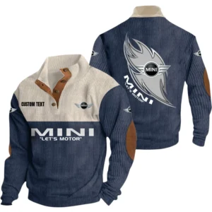 MINI Exclusive Logo Print Corduroy Sweatshirt Stand Collar Custom Name TN030725Y32RCSCT1MIN